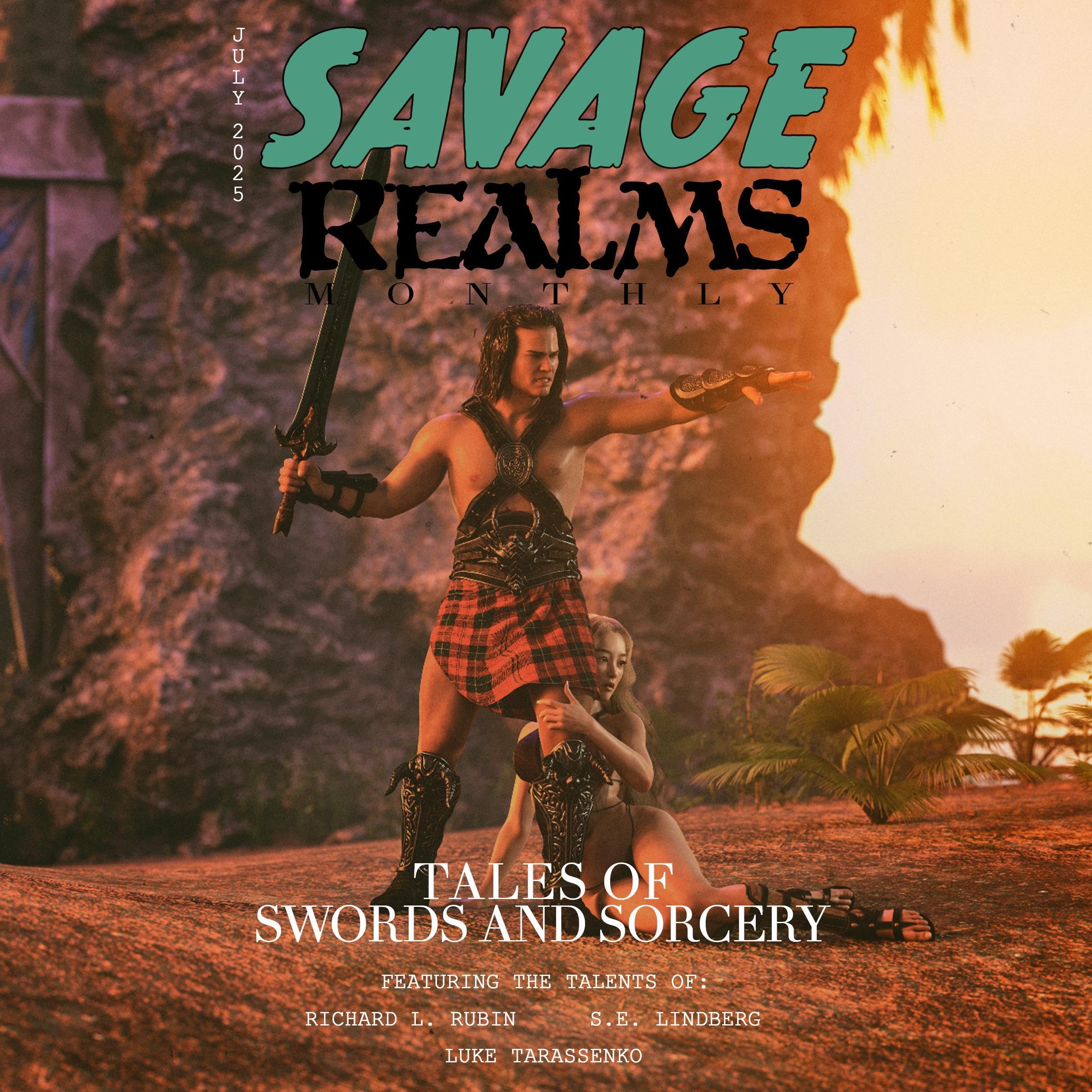 Cover art for Savage Realms Monthly July 2025