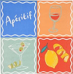 Talande bord 20 x sommar cocktailservetter, pappersservet…
