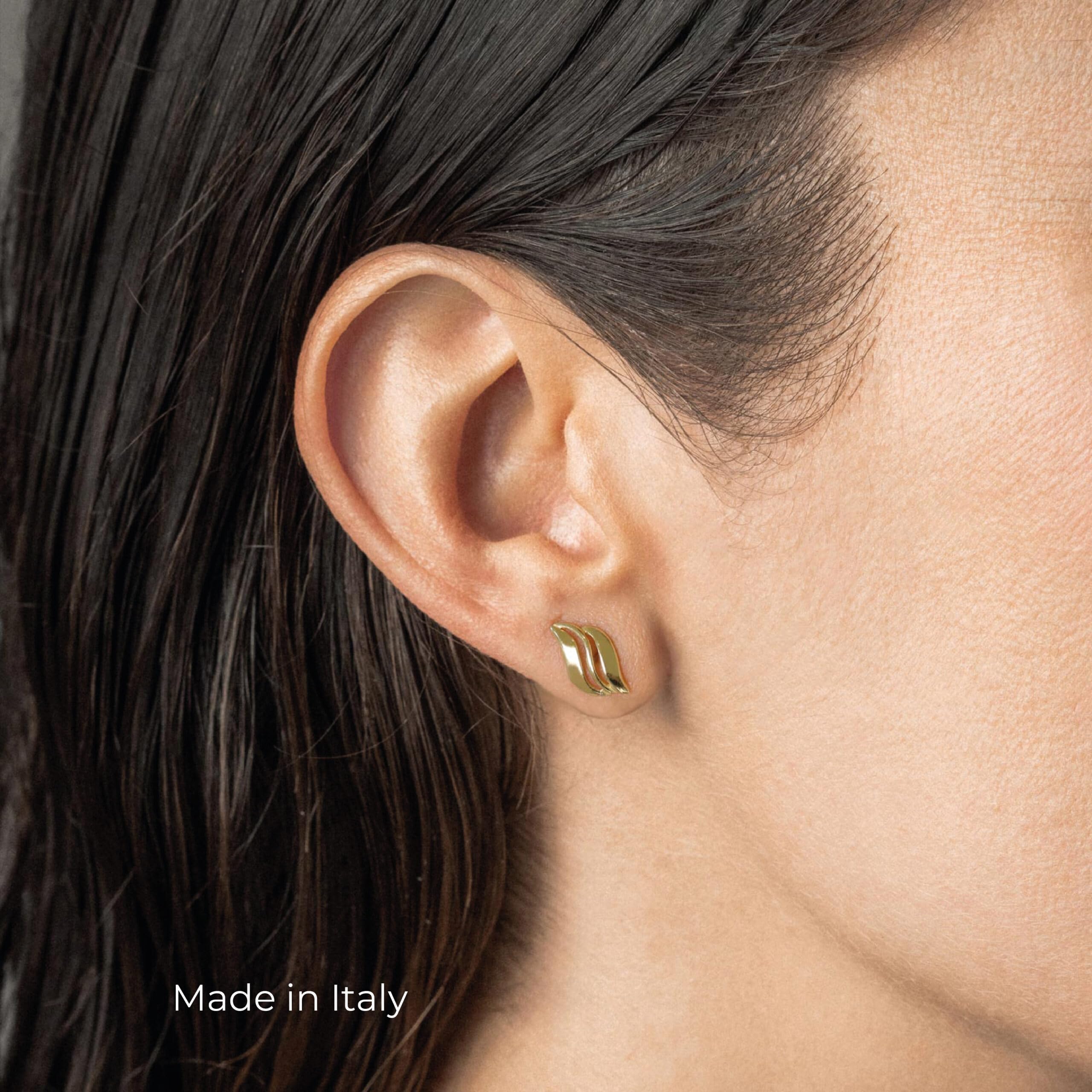 Lucchetta - Pendientes Oro amarillo de 14 quilates para Mujer