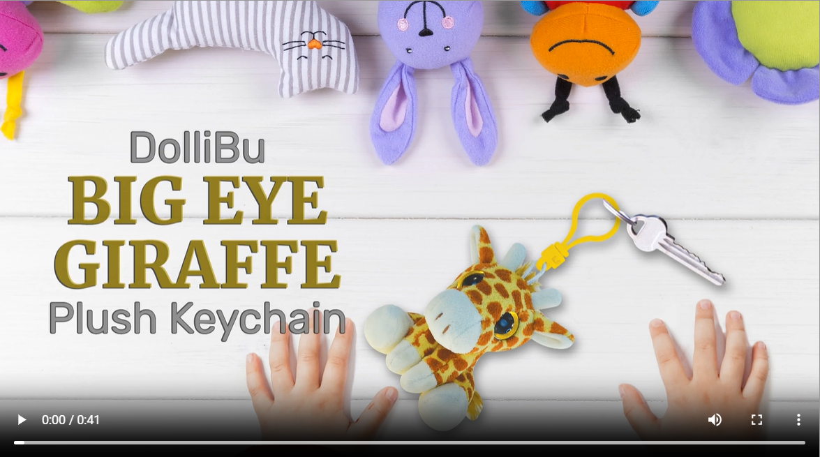 Amazon.com: Puzzled Giraffe Stuffed Animal Keychain Acessories for