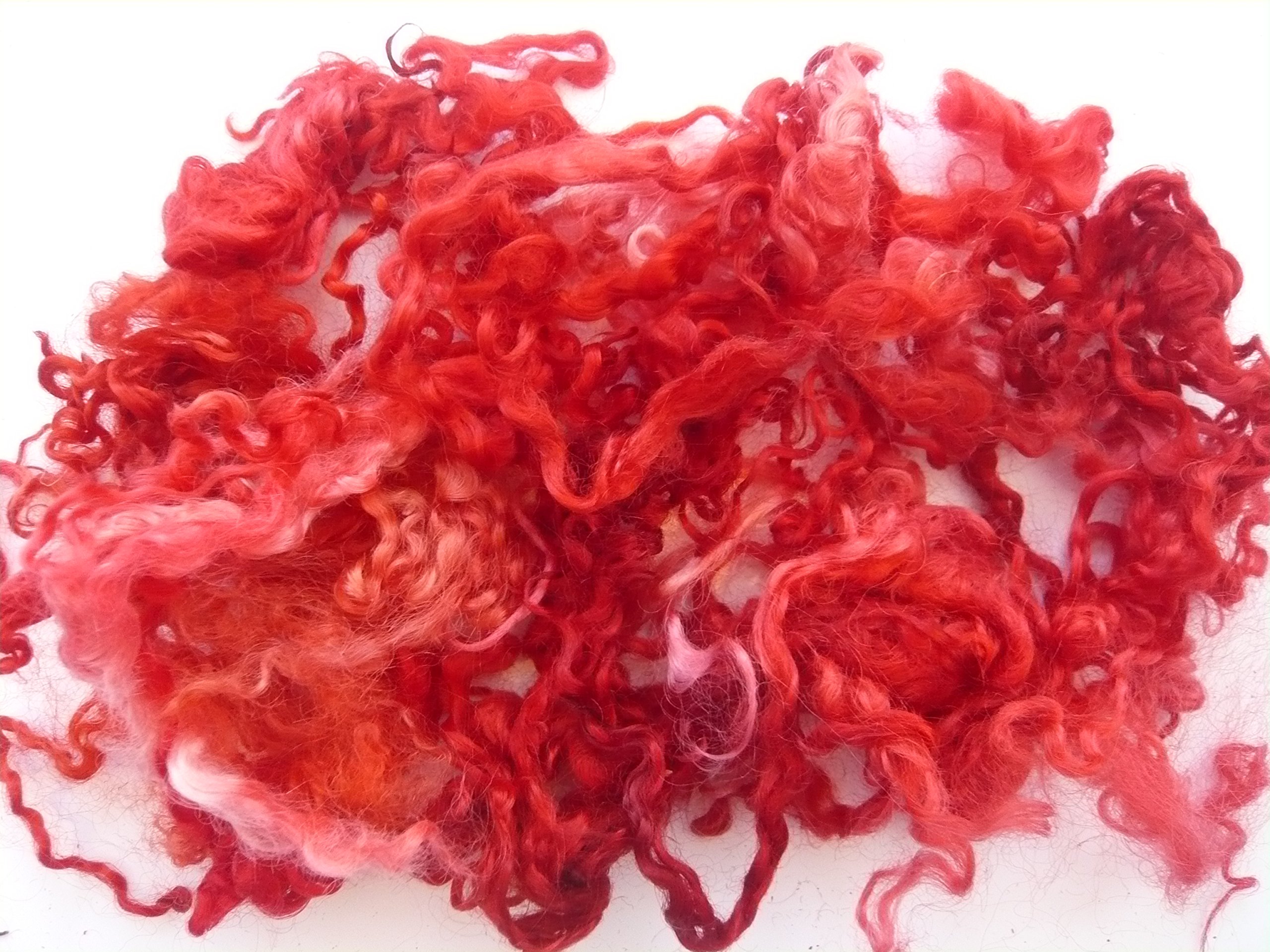 heidifeathers Curly Wool Locks (Reds)