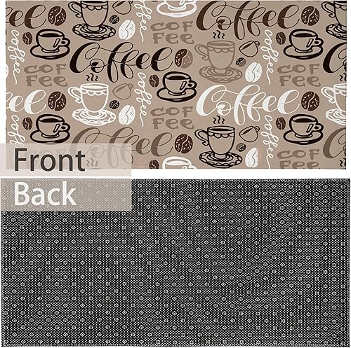 Miniatura 5 de Tapete de puerta de café de 17 x 30 pulgadas, tapete de bienvenida para decoración del hogar, casa de campo, decoración para puerta delantera,