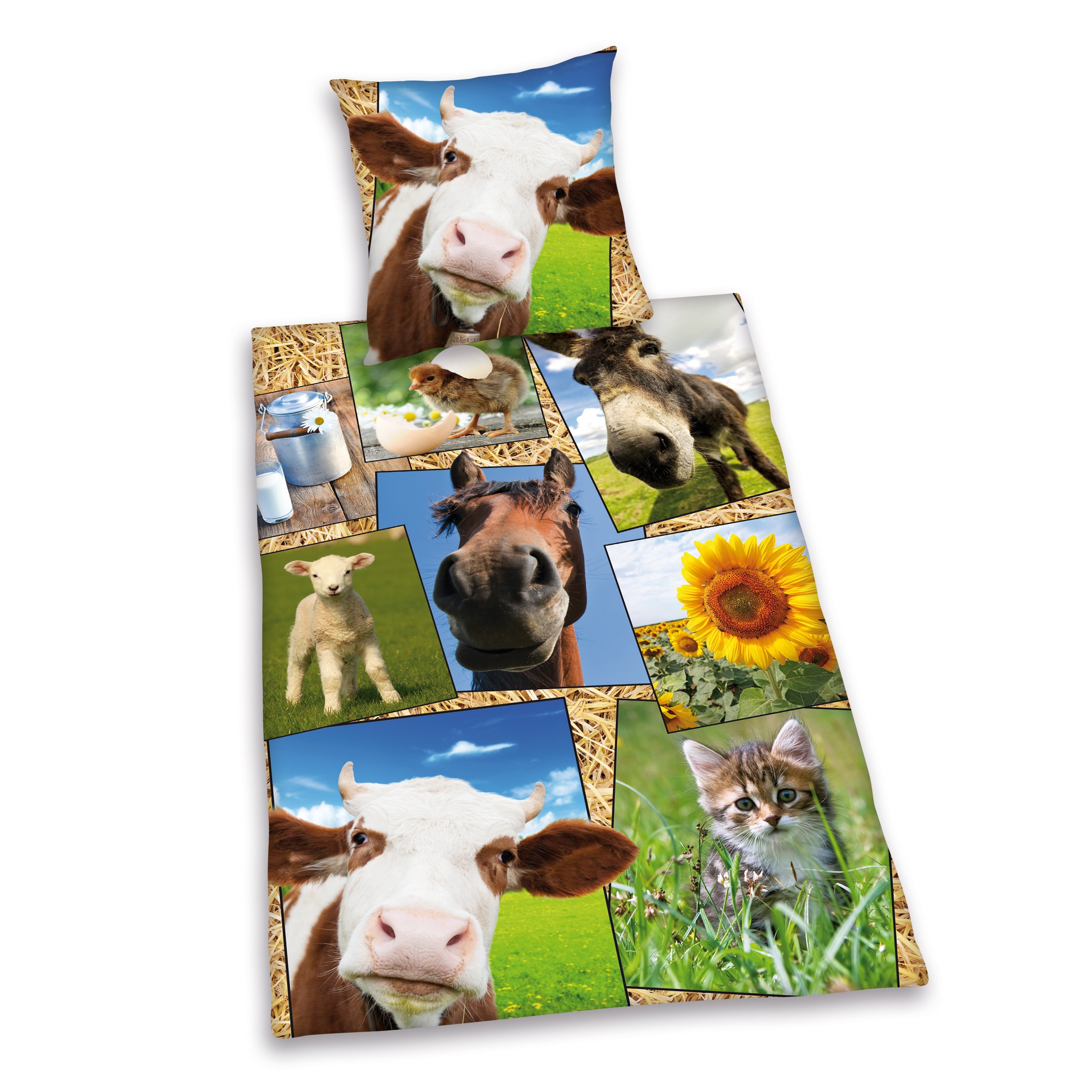 Herding Young Collection Bed Linen, COTTON, Multicoloured, 135 cm x 200 cm