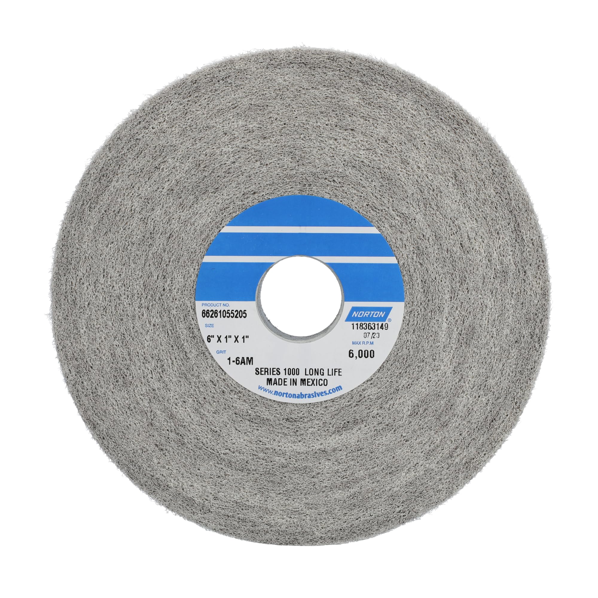 NORTON 66261055205 55205 6"X1"X1" 6Am Bear-Tex Series 100 Con Whl (Price is for 3 Each/Box)