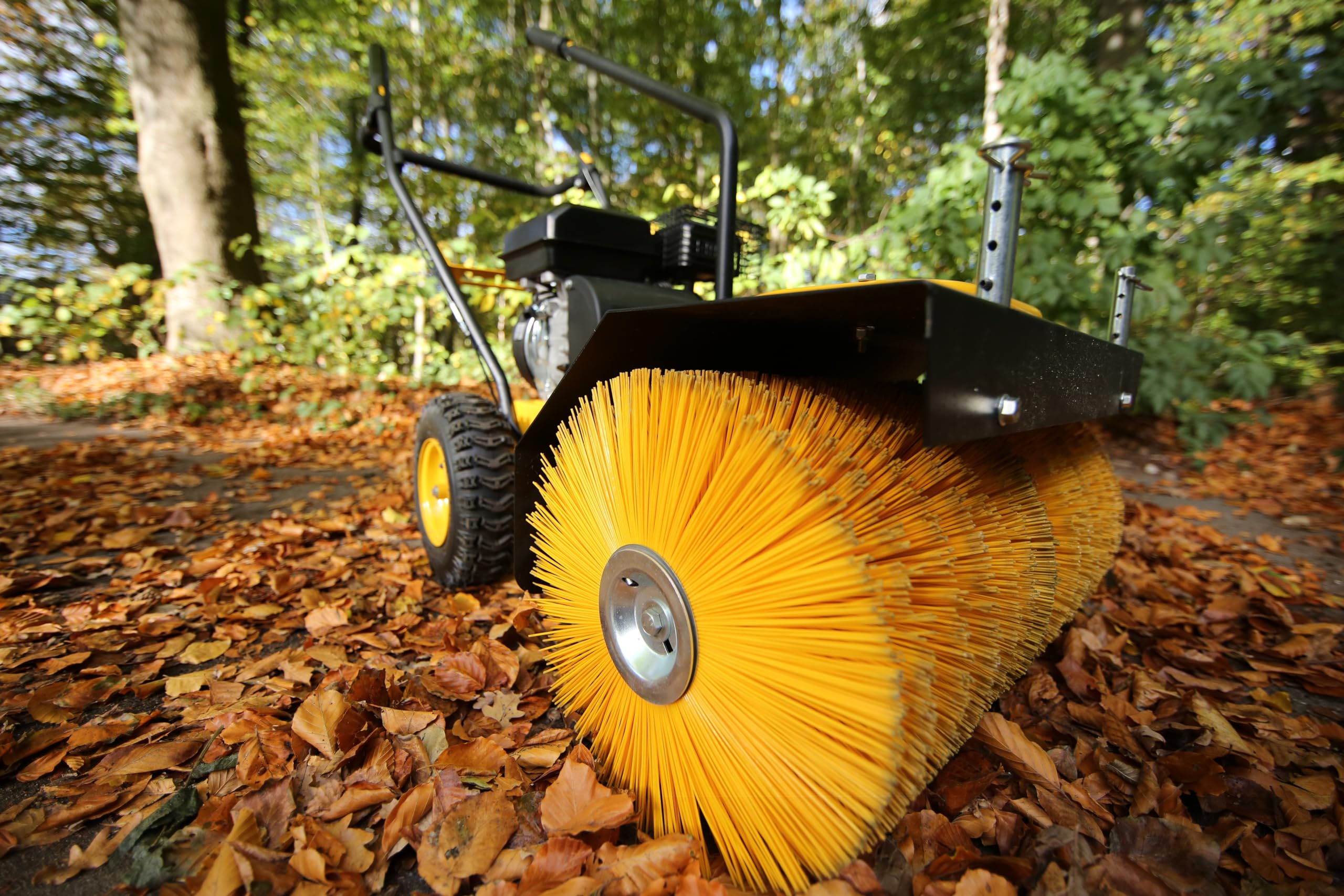 Texas Handy Sweep 619TG 3in1 179ccm Kehrmaschine Benzin mit Schneeschild Schneeschieber Laubsammler Fangkorb Schneefräse Schneeräumer mit Antrieb Radantrieb | 60cm | 4,8PS | 4Takt | 3xVor.1xRück.