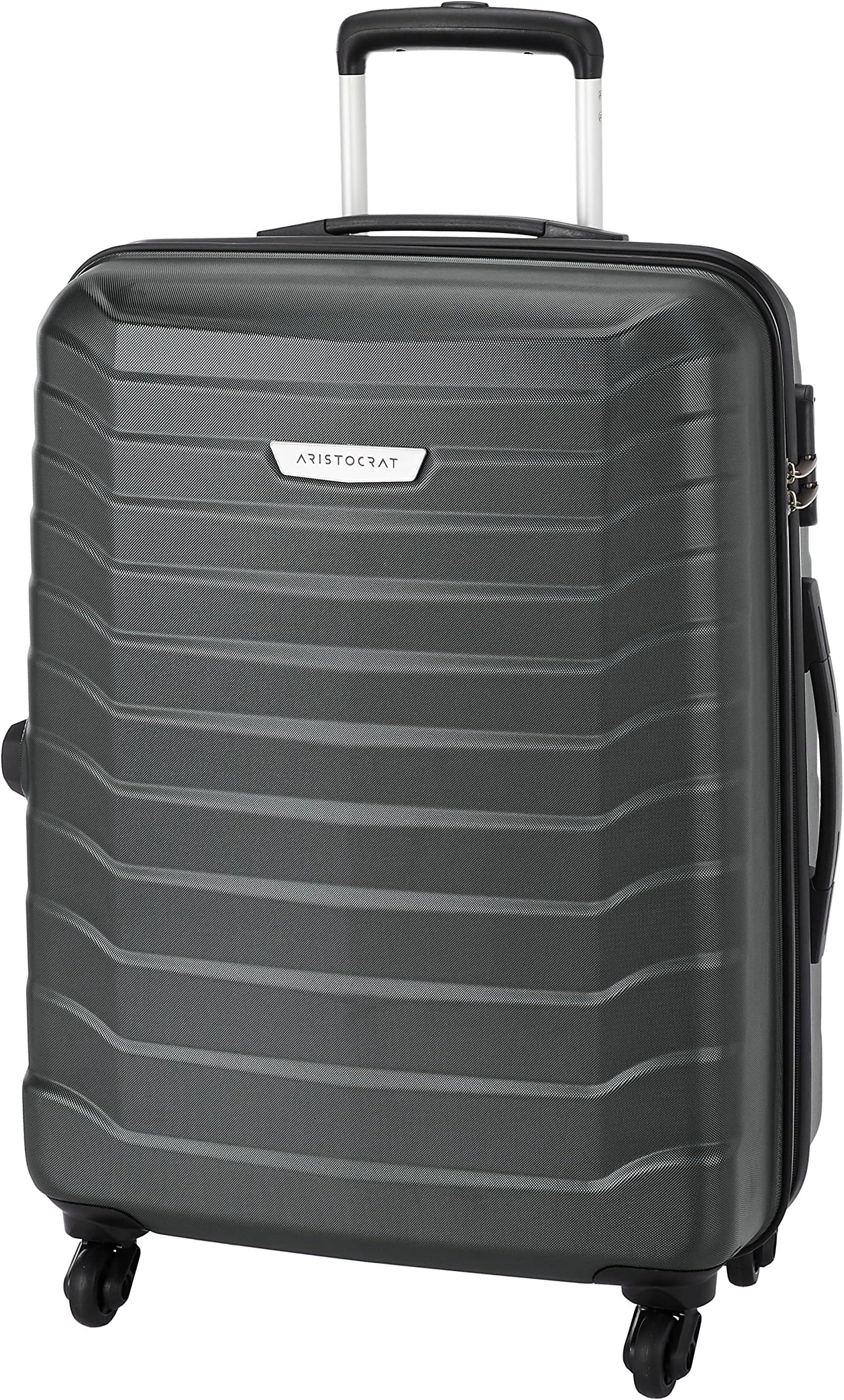 Aristocrat Juke Polycarbonate 75 cms Grey Hard Sided Suitcase