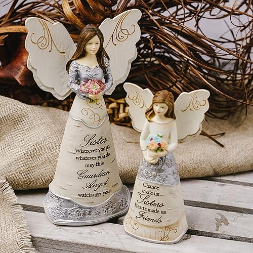 Vista 27 de Pavilion Gift Company Elements Daughter - Figura de ángel guardián, 6 pulgadas, color rojo