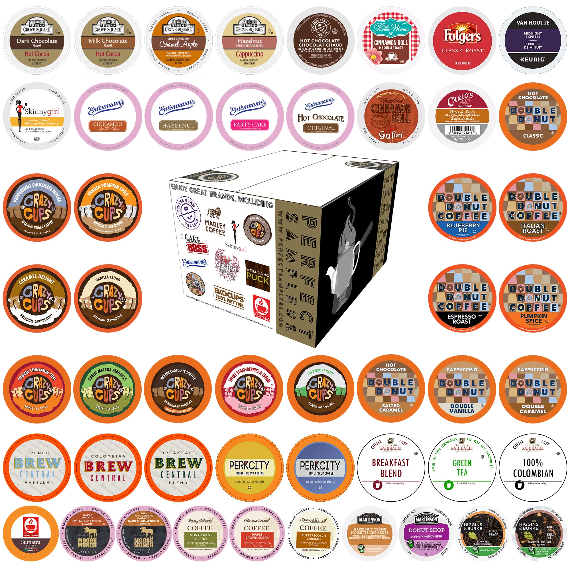 Buy Custom Variety Pack Coffee, Tea, and Hot Chocolate Holiday Winter