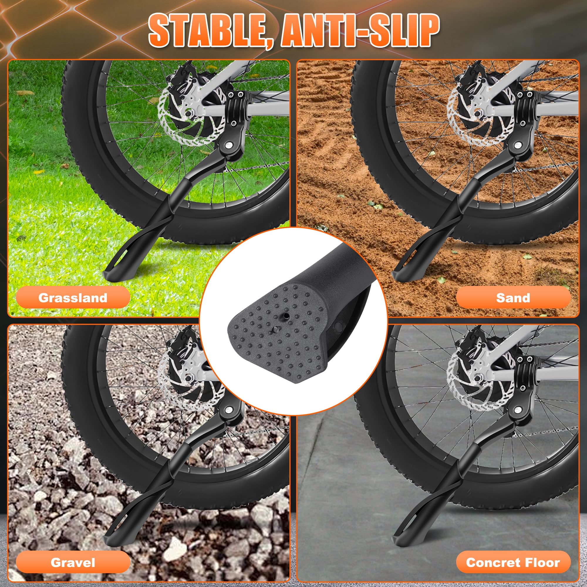 Cavalletto Regolabile In Lega Alluminio Per Bici 24-28 Pollici - Per MTB, BMX E E-Bike