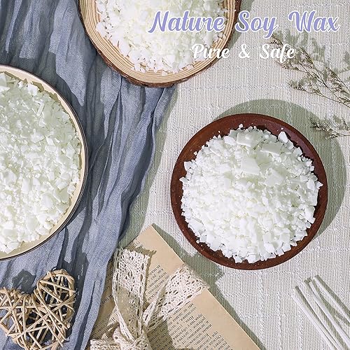 Miniatura 3 de SUPMIND Kit de fabricación de velas prémium para adultos, suministros para hacer velas con cera de soja, tarros grandes de 7 onzas y latas, 6 aromas