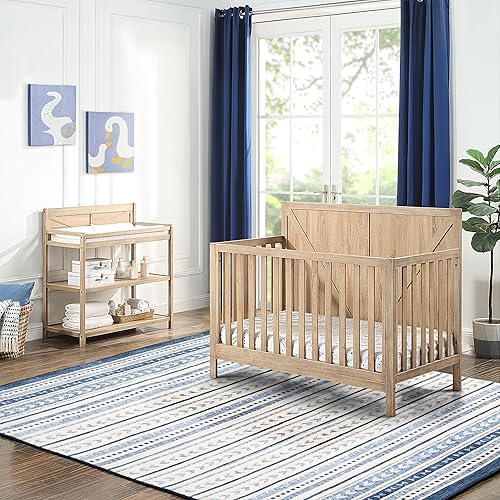 Suite Bebe Barnside 4-in-1 Convertible Crib in Beached Oak