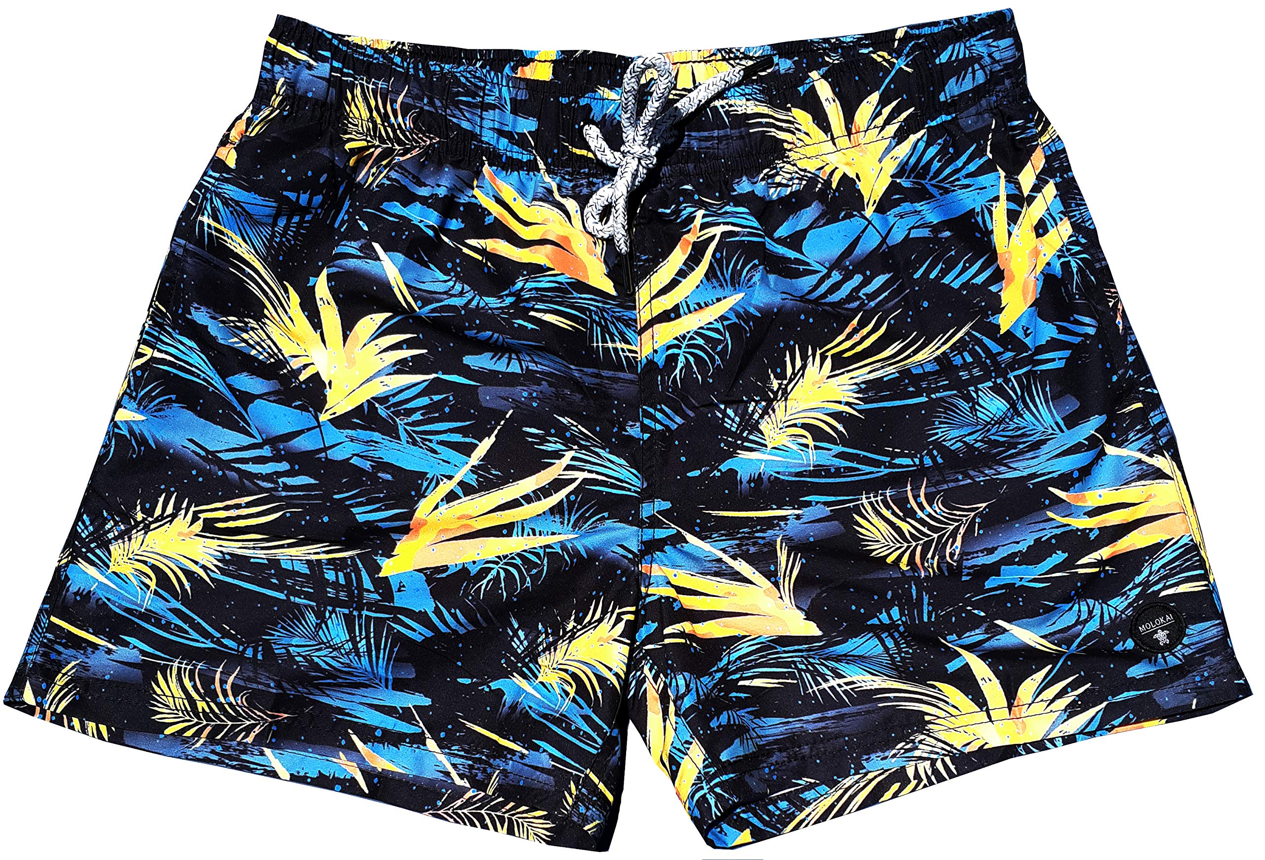 M MOLOKAI SURFMolokai Mens Swim Trunks Quick Dry Elastic Waist Drawstring