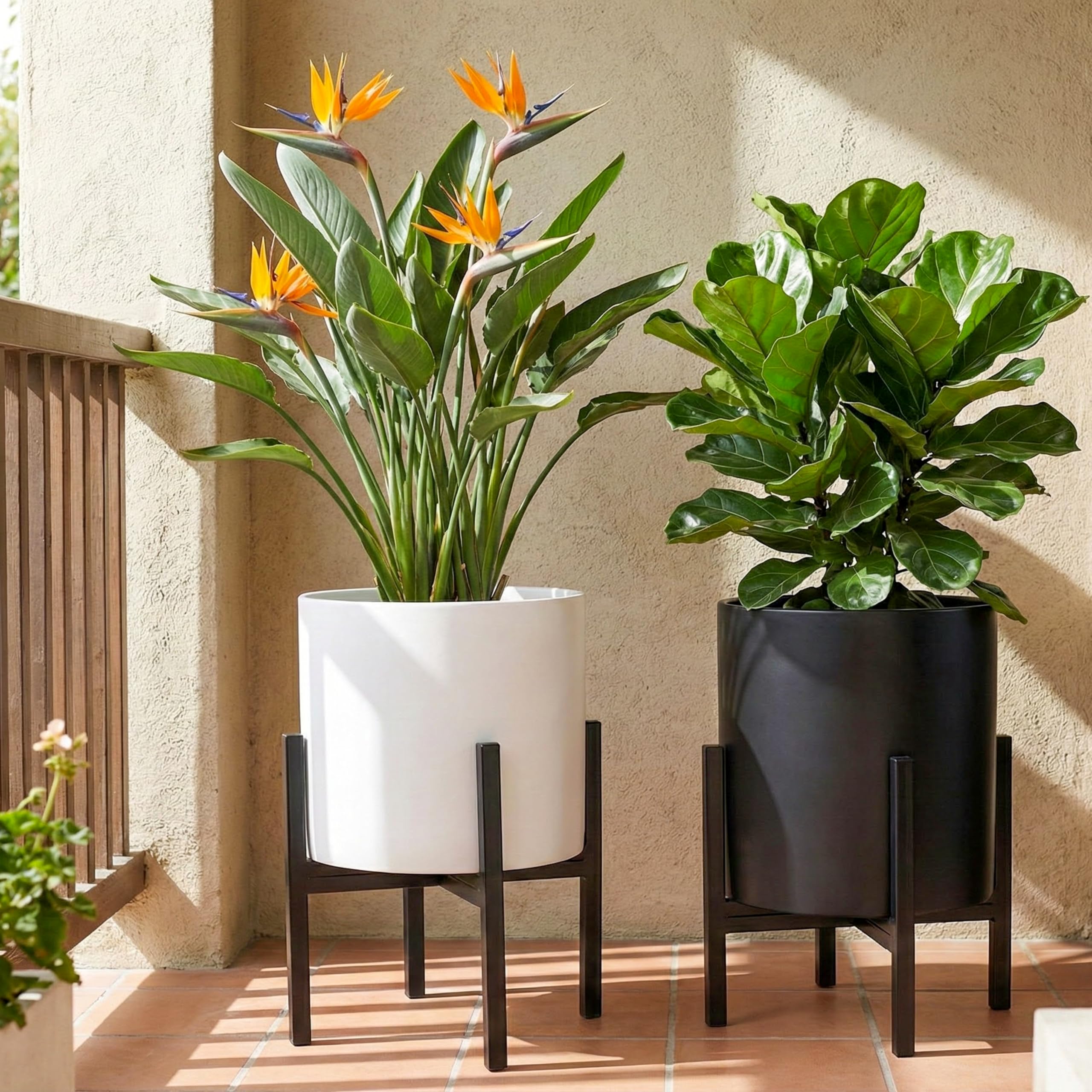 Amazon.com : FaithLand Mid Century Plant Stand Indoor Outdoor