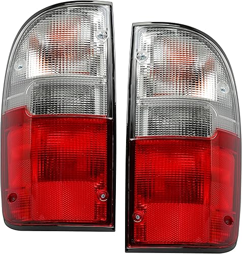 Miniatura 9 de ECOTRIC Luz trasera compatible con la lámpara de camión Toyota Tacoma 1995-2000, luz trasera de freno de señal trasera del lado izquierdo del