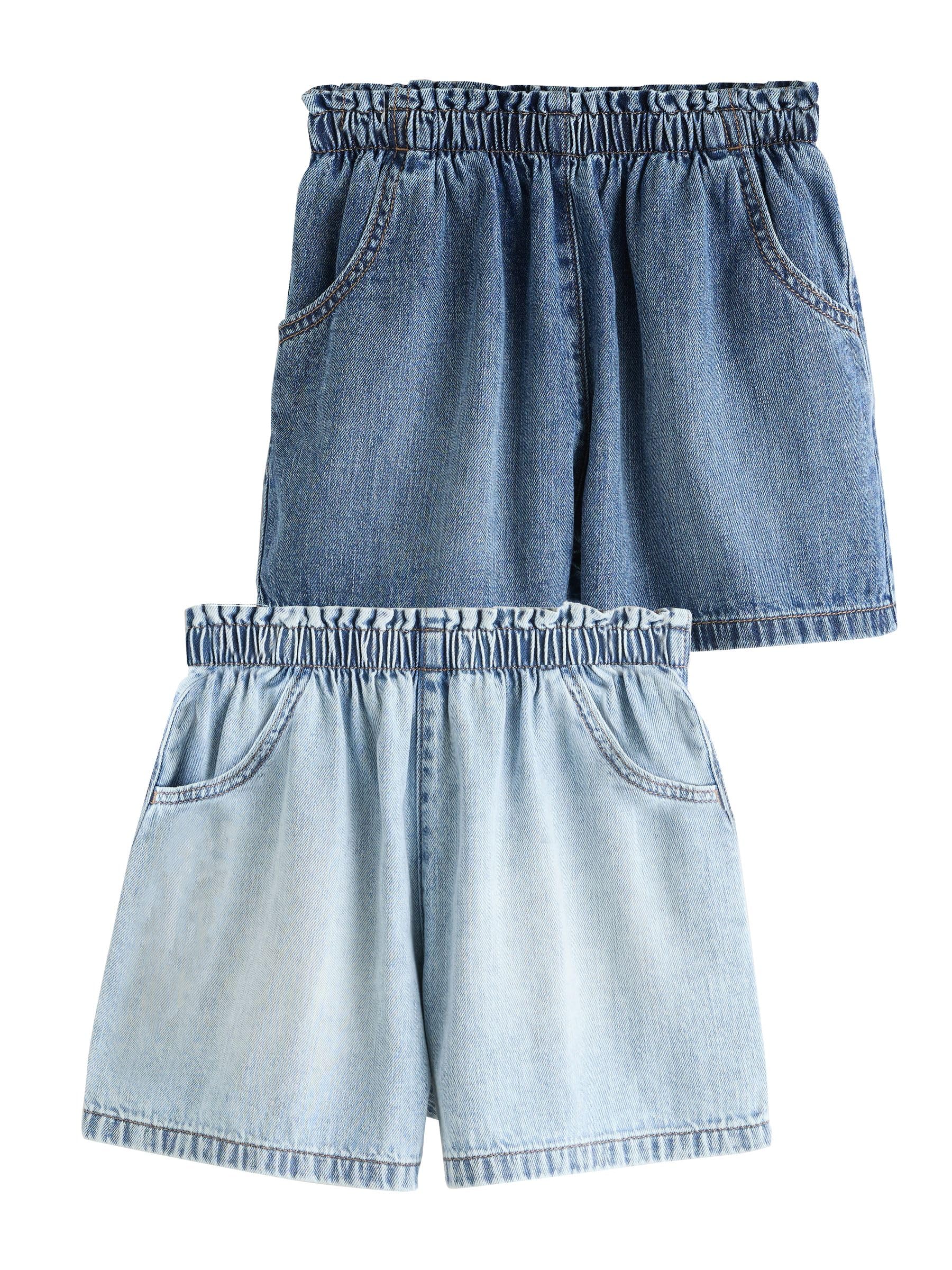 NEXT Ragazza Confezione da 2 Shorts Senza Chiusura
