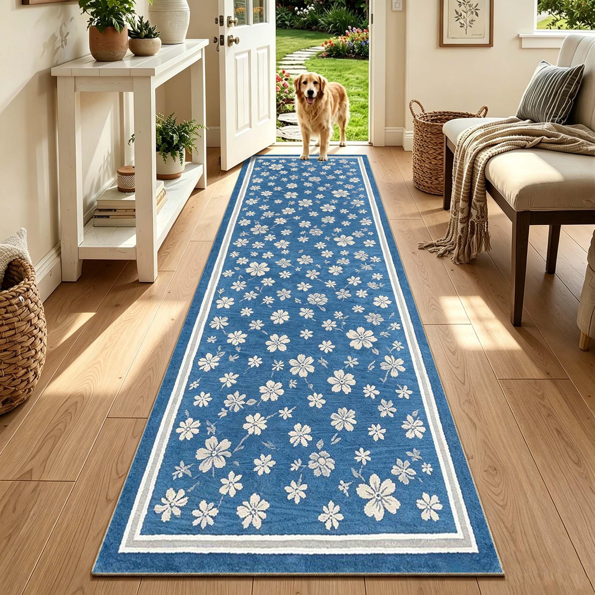 Tappeto Passatoia Cucina Corridoio Antiscivolo 70 x 160 cm | Tappeto Runner Ingresso Lavabile per Cucina Lavanderie Ingresso