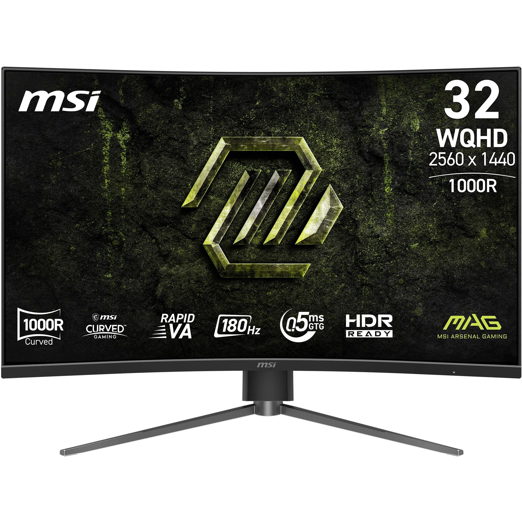 MSI MAG 342CQR E2 34 Inch UWQHD Curved Gaming Monitor - 1500R 3440 x 1440 VA Panel, 180 Hz / 1ms (MPRT), Adaptive Sync - DP 1.4a, HDMI 2.0b CEC — view 9