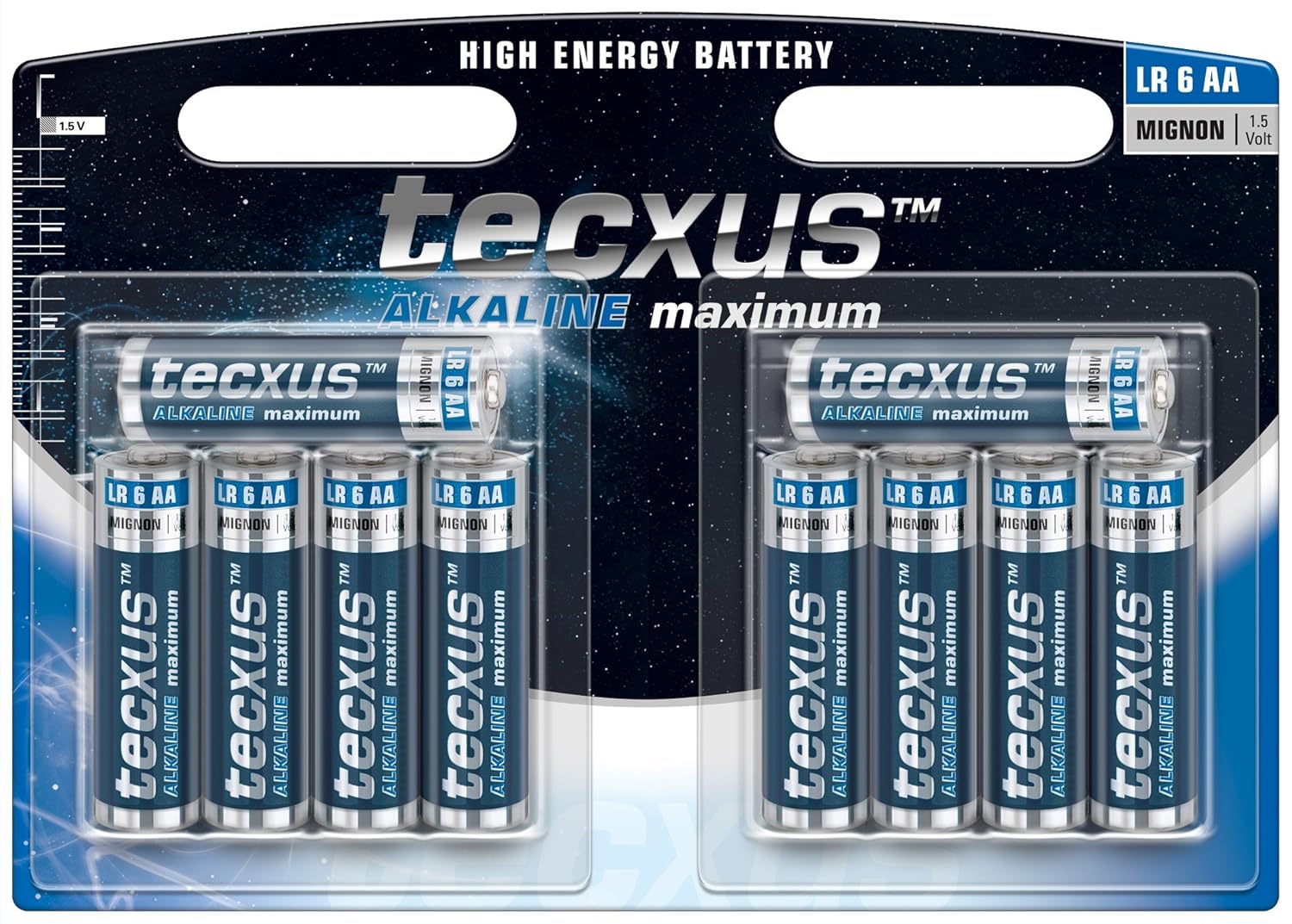 Mignon LR6 AA Batteries Alkaline 1 5 V Long Life Pack of 10
