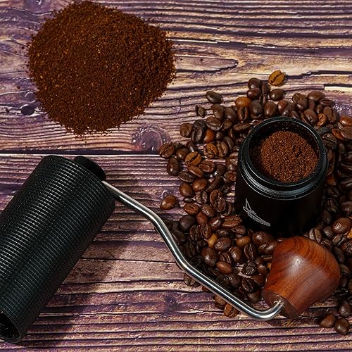 Miniatura 9 de Molinillo de café manual, molinillo de café de manivela para expreso, prensa francesa y vertido, molinillo de café portátil para acampar y viajar