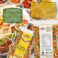 Vista 2 de Rani Far Far/Fryums (pellet de trigo y tapioca) Forma Bhindi 7 oz (200 g) ~ Vegano, Kosher, sin cocinar, utilizado para hacer papad