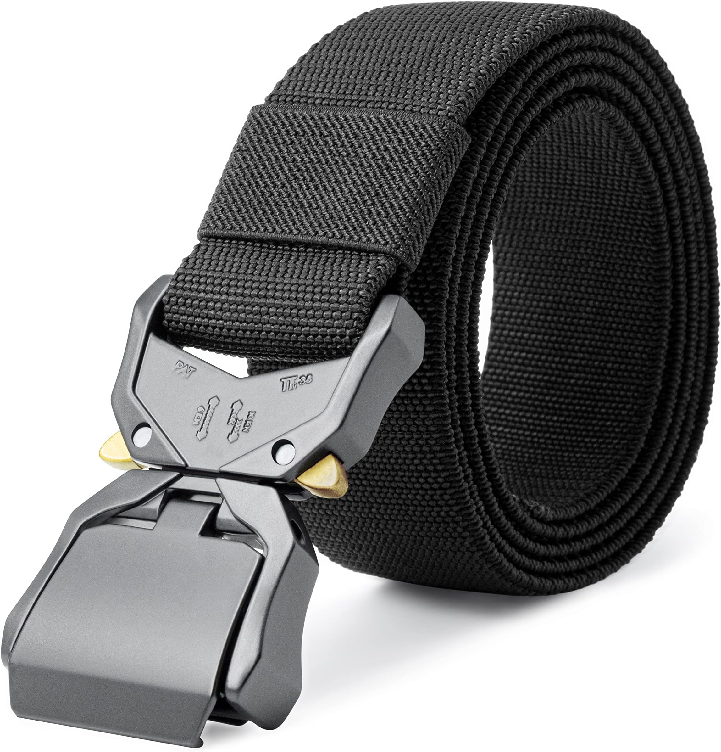 Tactical Belt,Work Belts for Men,Military Hiking Heavy Duty Belt for 1.5 Inch,Nylon Webbing Tool Belt,Gift With Quick Release Buckle