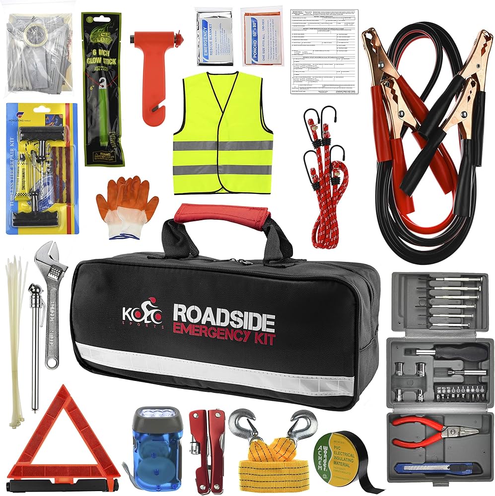 Amazing kit. Car emergency kit. emergency kit. emergency roadside service trucks.
