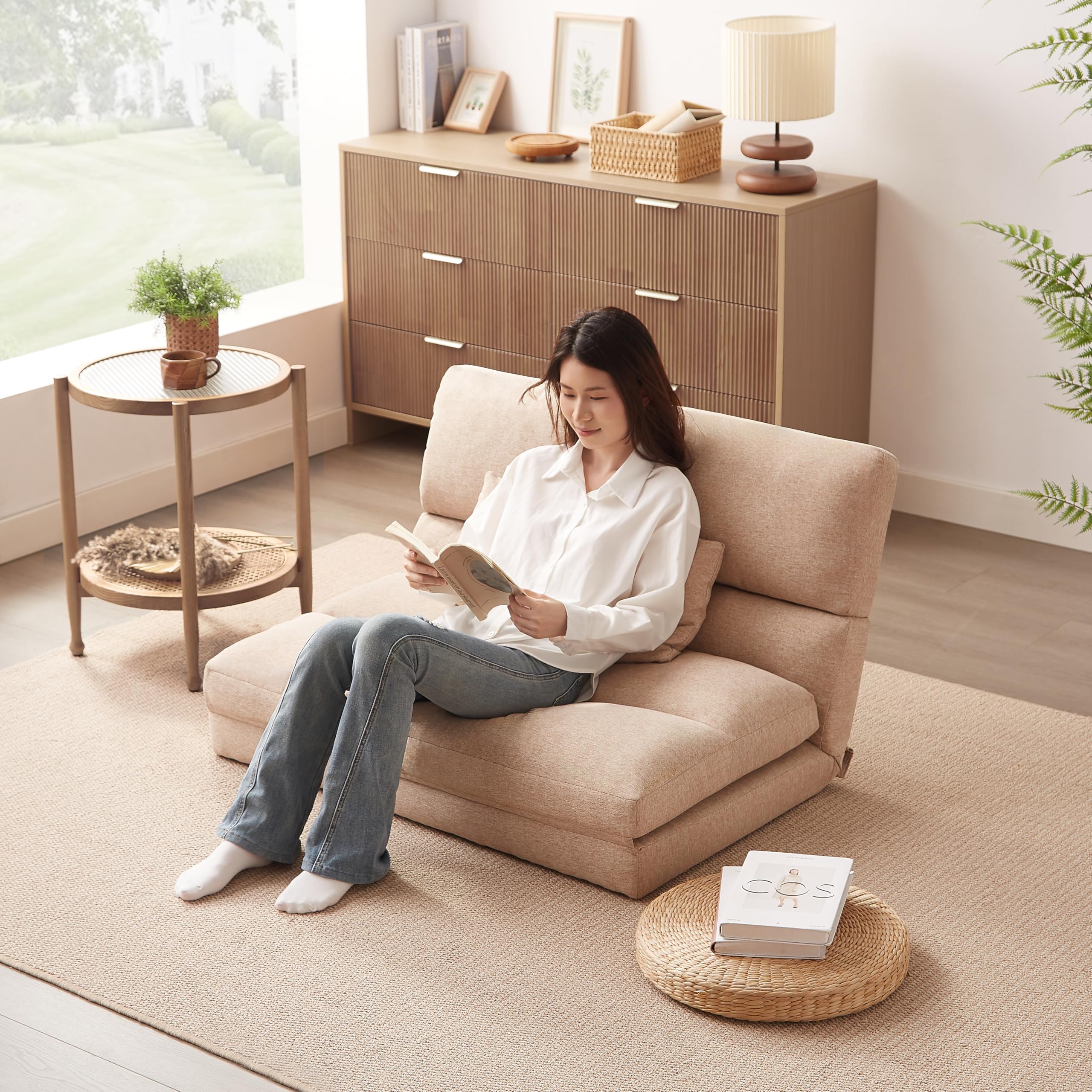 ソファベッド ソファー 座椅子 2人掛け リクライニング 744-220 楽天  