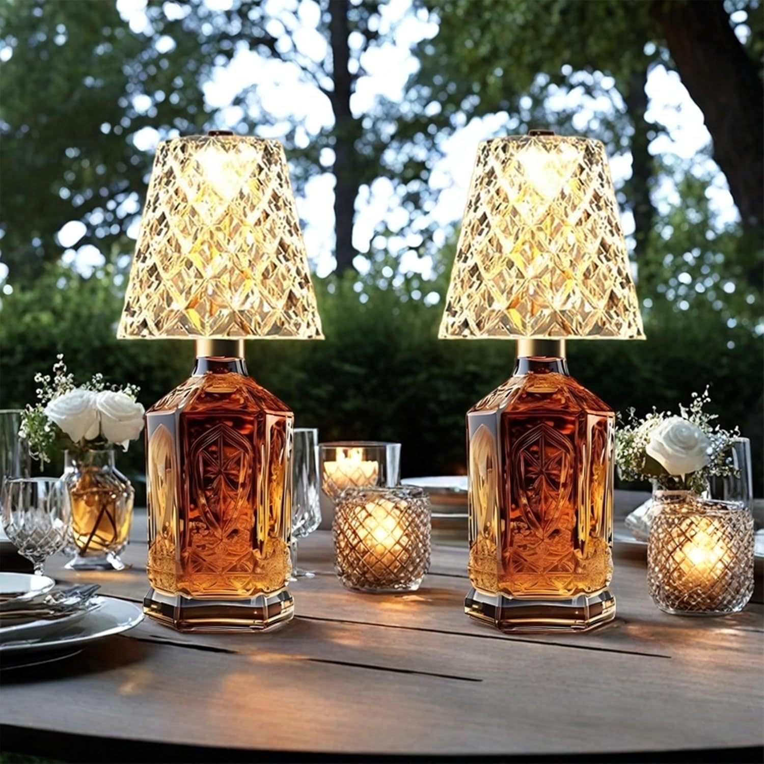 Cordless LED Wine Bottle Lamp