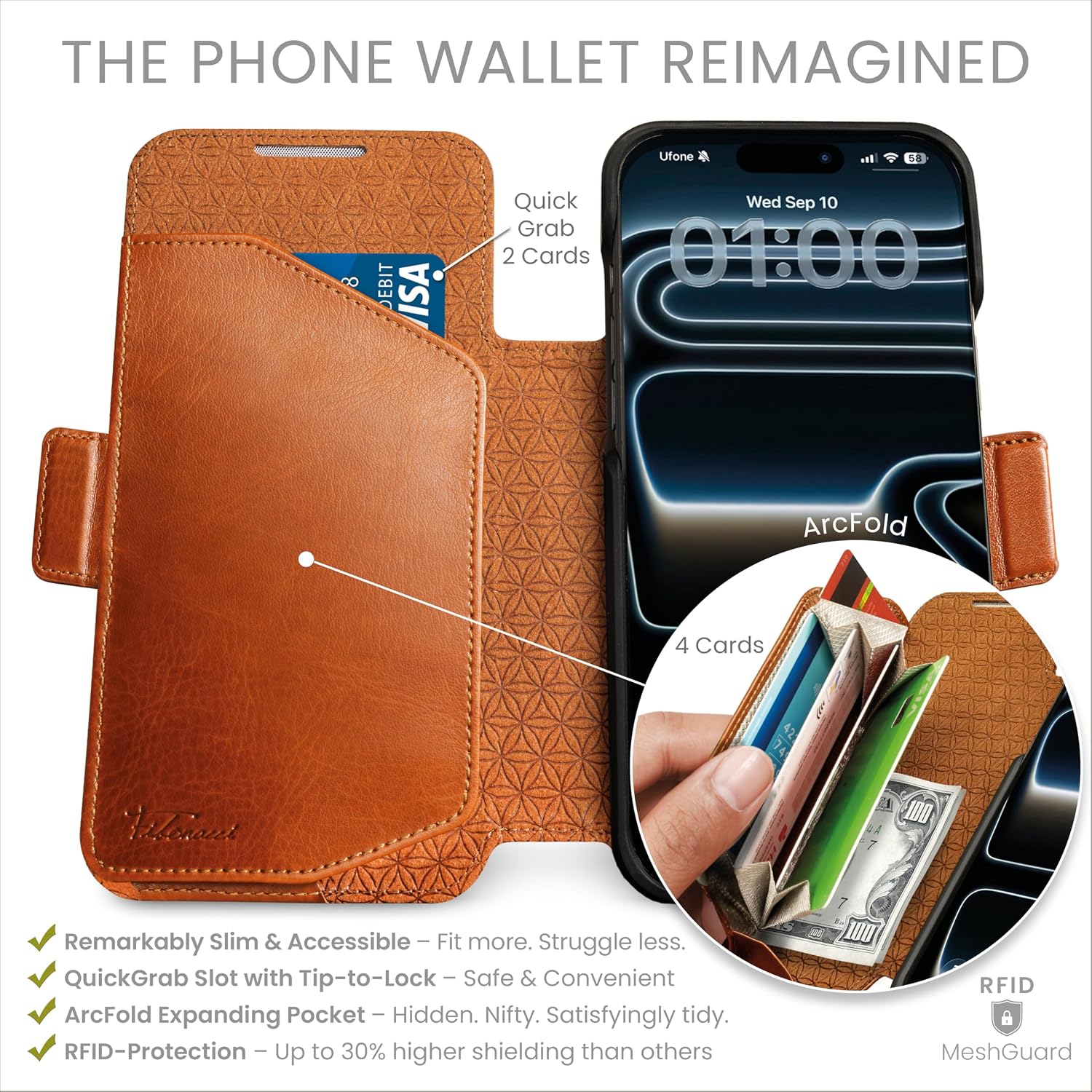 Dreem Magnetic Detachable Wallet Case for iPhone 18 Pro Max & 17 Pro Max image 2