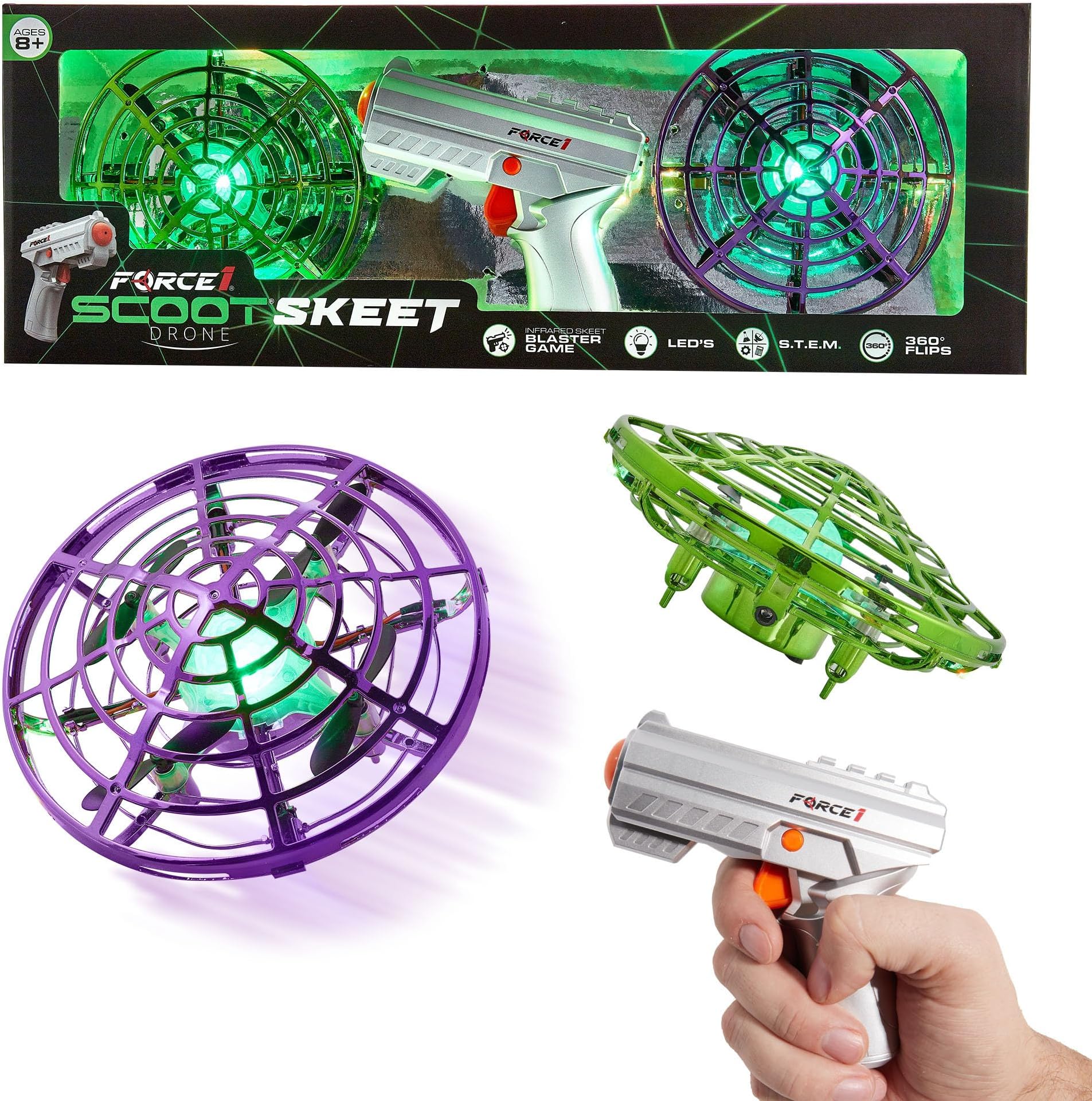 Force1 Scoot - Purple/Green Duo