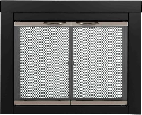 Miniatura 10 de Pleasant Hearth AP-1130Alsip - Puerta de vidrio para chimenea, color negro., AP-1132