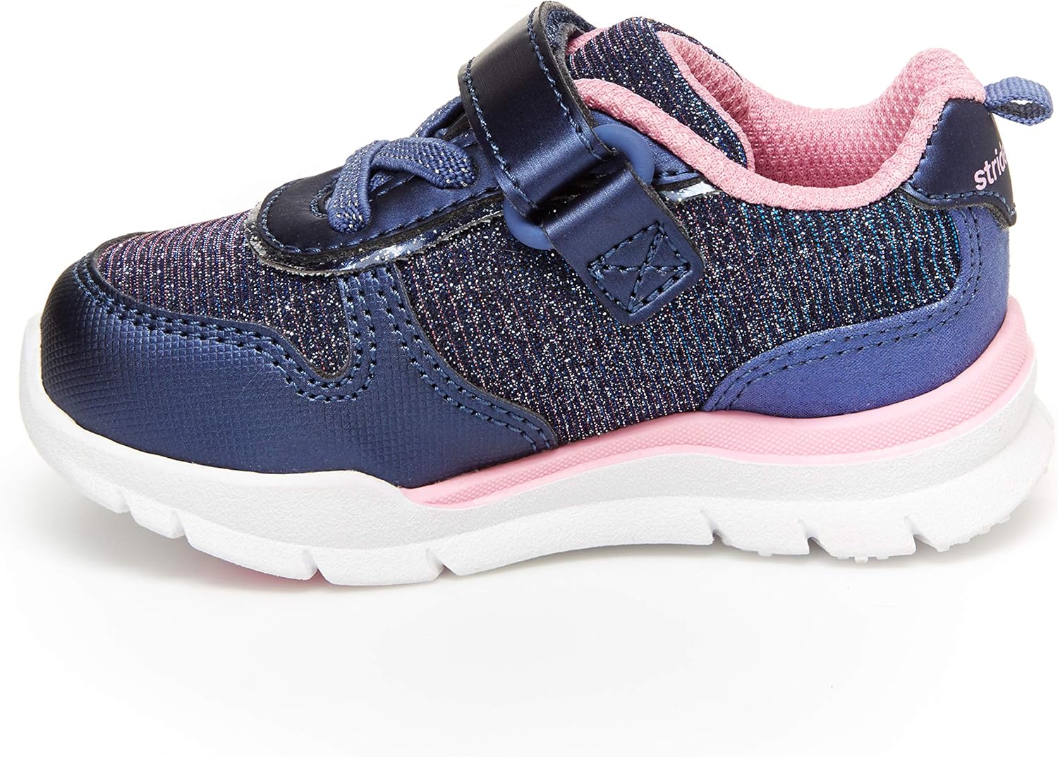 Stride Rite Girl's Evelyn Shoe, Navy, 12 M US Little Kid