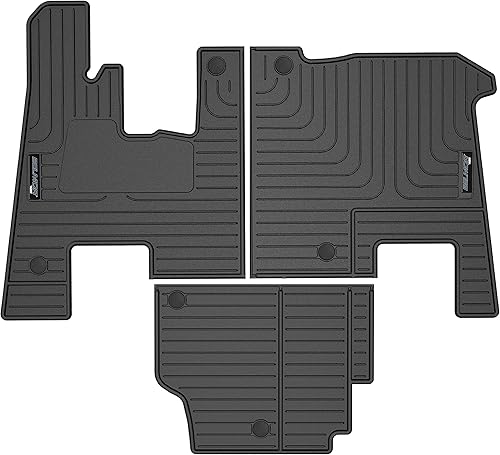 RealTruck Belmor de Husky - Revestimientos de suelo para Peterbilt 367386389 2008-2020 con transmisión automática (BFM1004A1-1)