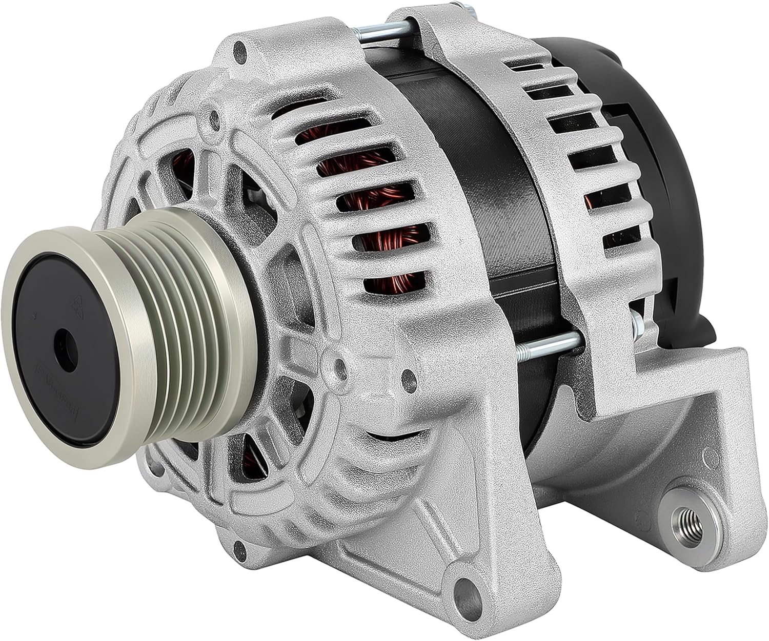 SCITOO Alternator Fit for Chevrolet for Sonic 1.8L 2012-2018- 12V 100Amp CW 6-Groove Clutch Pulley, Replace OE# 21514