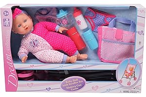 DREAM COLLECTION Gi-Go: 14' Baby Doll with Stroller Playset