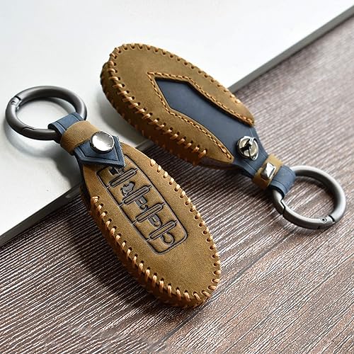 Miniatura 3 de SANRILY Funda de cuero para llavero de 5 botones para Nissan Maxima Altima Murano Pathfinder Rogue 2020, para Infiniti QX60 QX80 Q60 Q60 con control