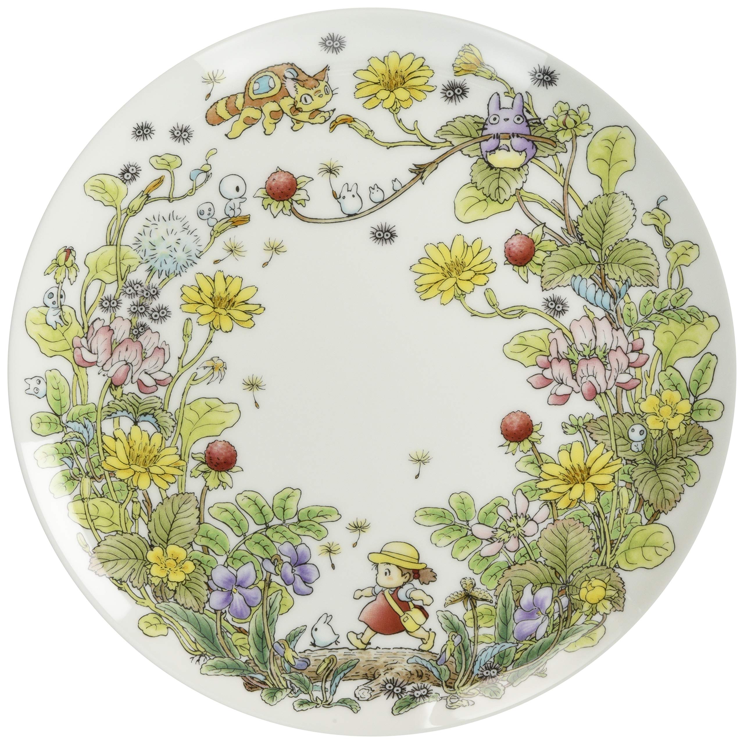 Noritake T50116A/4660-3 My Neighbor Totoro Plate 9.1 inches (23 cm), Snake Strawberry Hen, Microwave Safe, 1 Piece