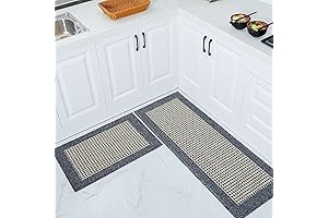 COSY HOMEER Kitchen Rug Mats: Durable Polypropylene for Comfort and Safety