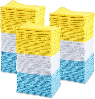 Amazon Basics Microfiber Cleaning Cloths for Cars,...