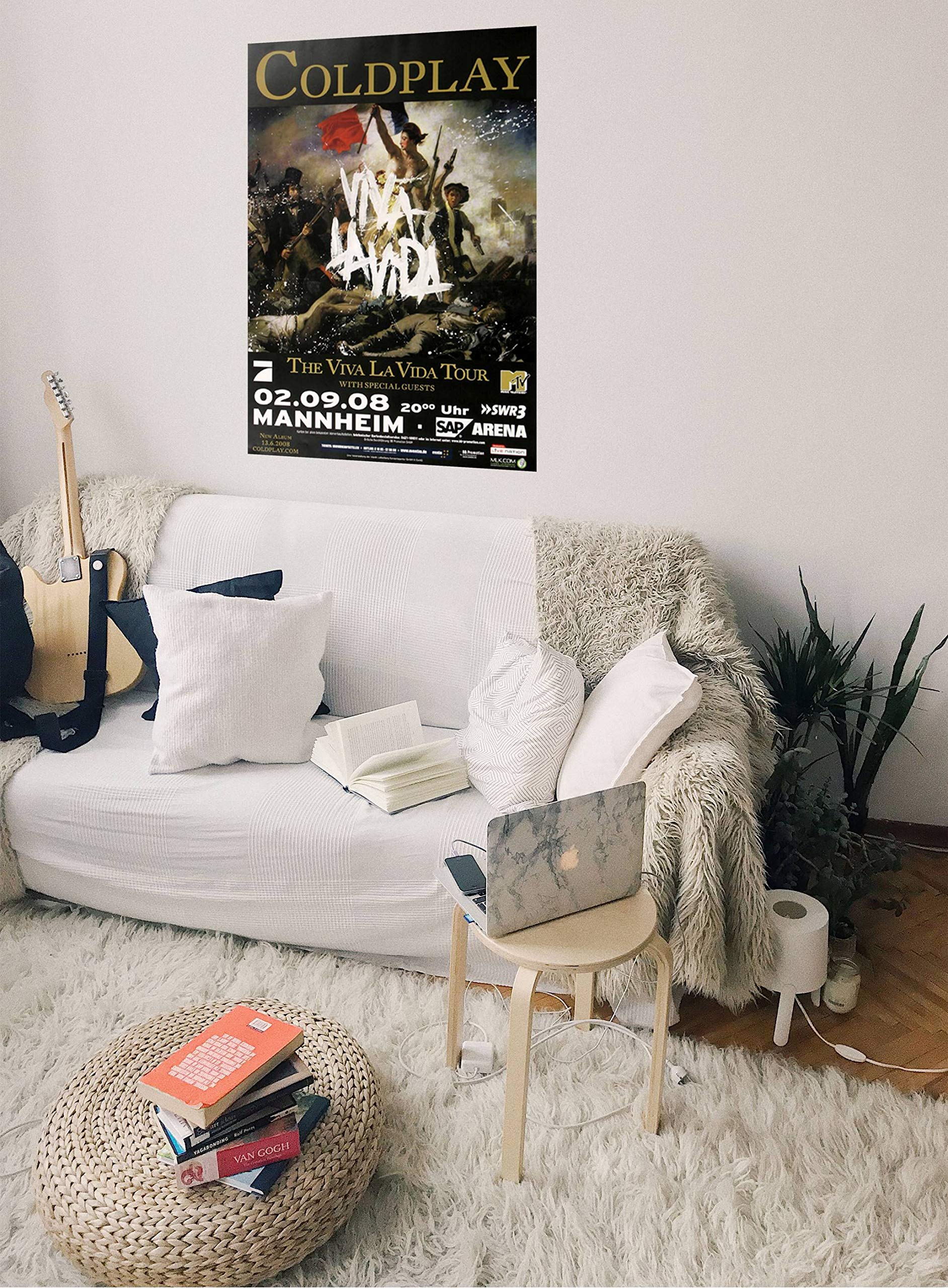 Coldplay - Mannheim, Mannheim 2008 » Konzertplakat/Premium Poster | Live Konzert Veranstaltung | DIN A1 «