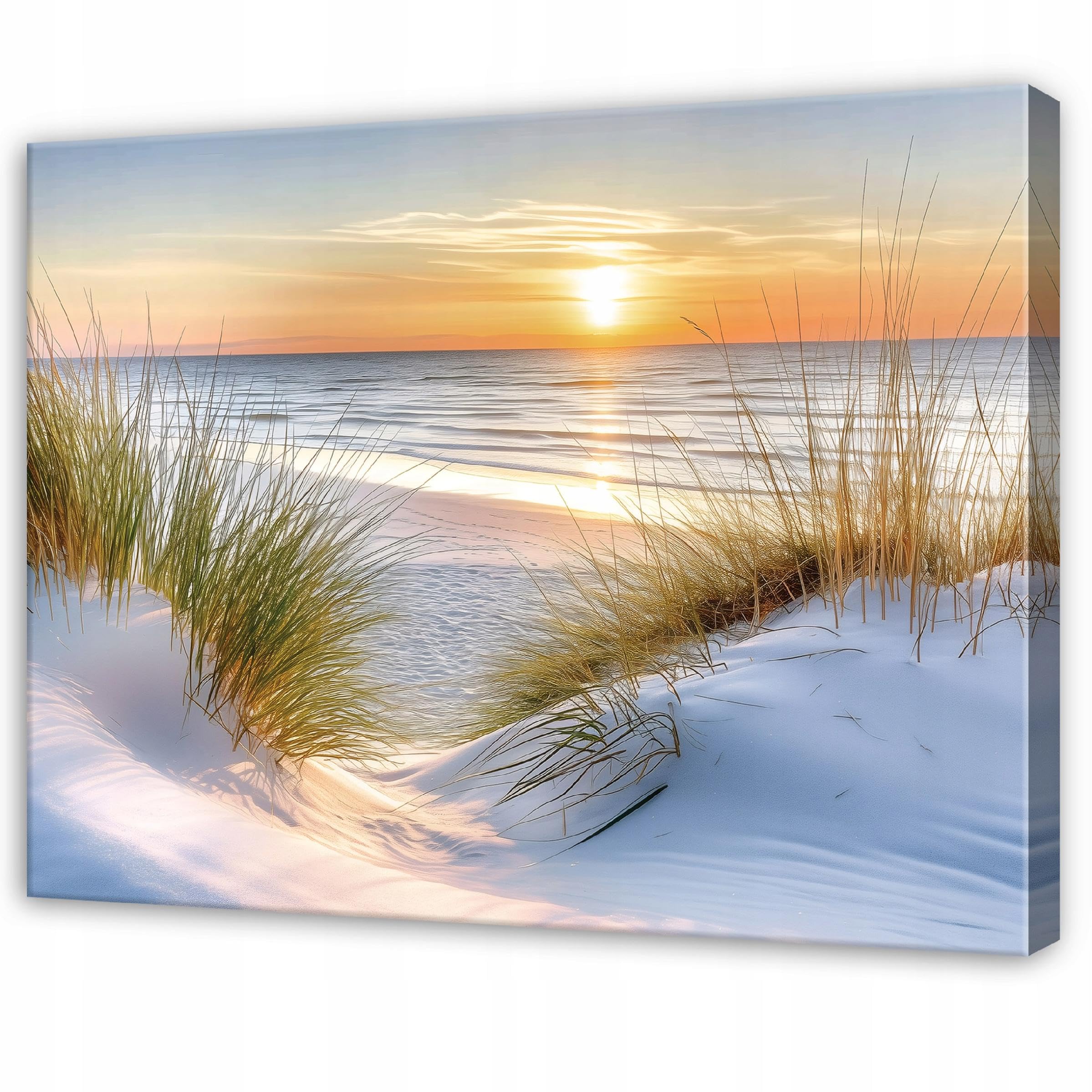 ForWall Cuadro en lienzo Playa Paisaje 120x80 cm | imagen sobre lienzo, cuadros en lienzo, cuadro de pared XXL grande, cuadros de pared para salón, dormitorio, Wohnzimmerbilder