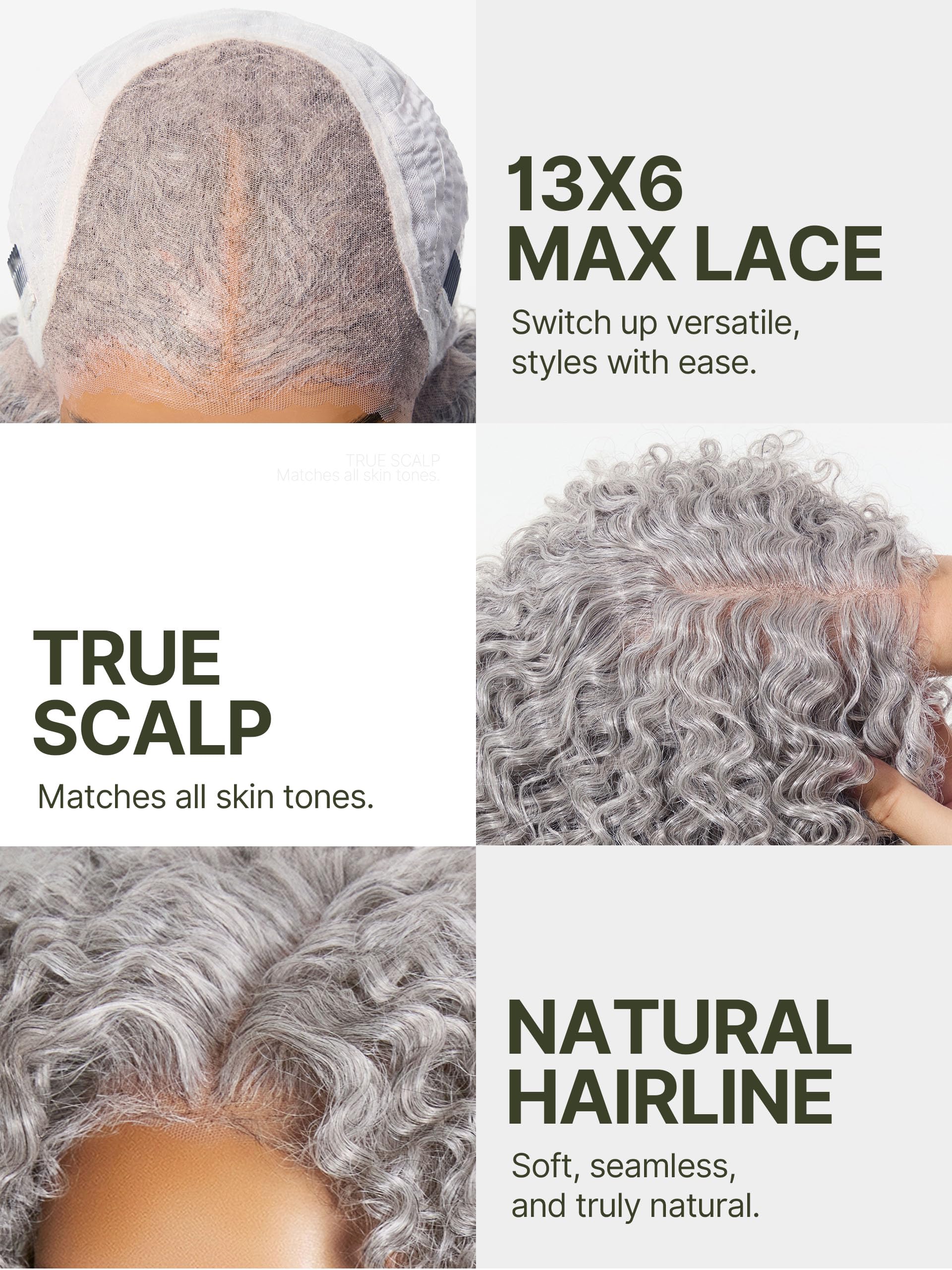 Frodio Veralux Fiber Blend Human Hair Curly Headband Wig