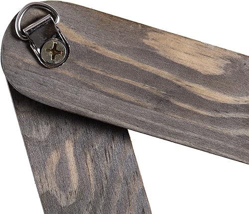 Miniatura 6 de MyGift Perchero extensible de madera gris rústica con 10 ganchos