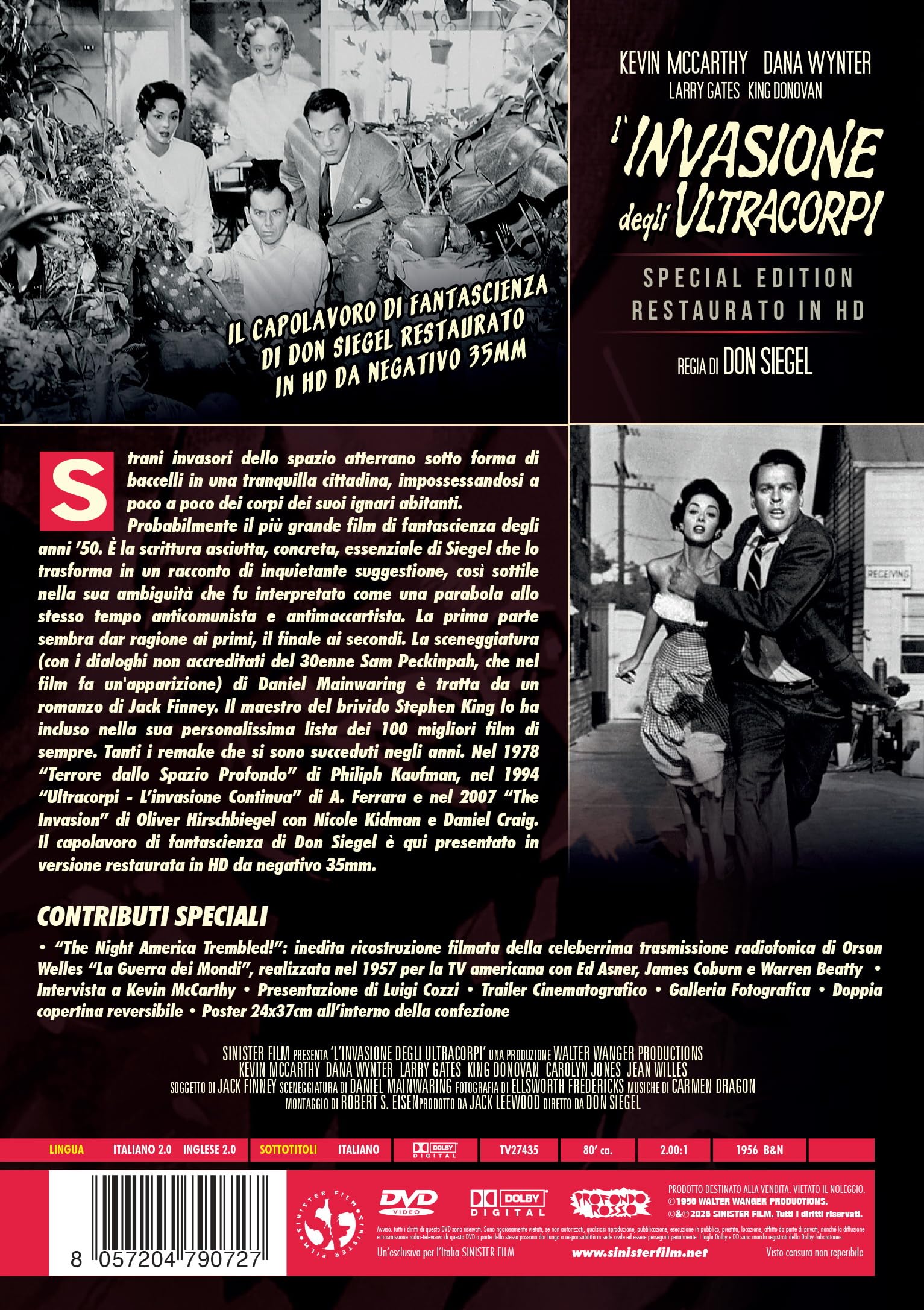 L'Invasione Degli Ultracorpi (Special Edition) (Restaurato In Hd) (Dvd + Poster)