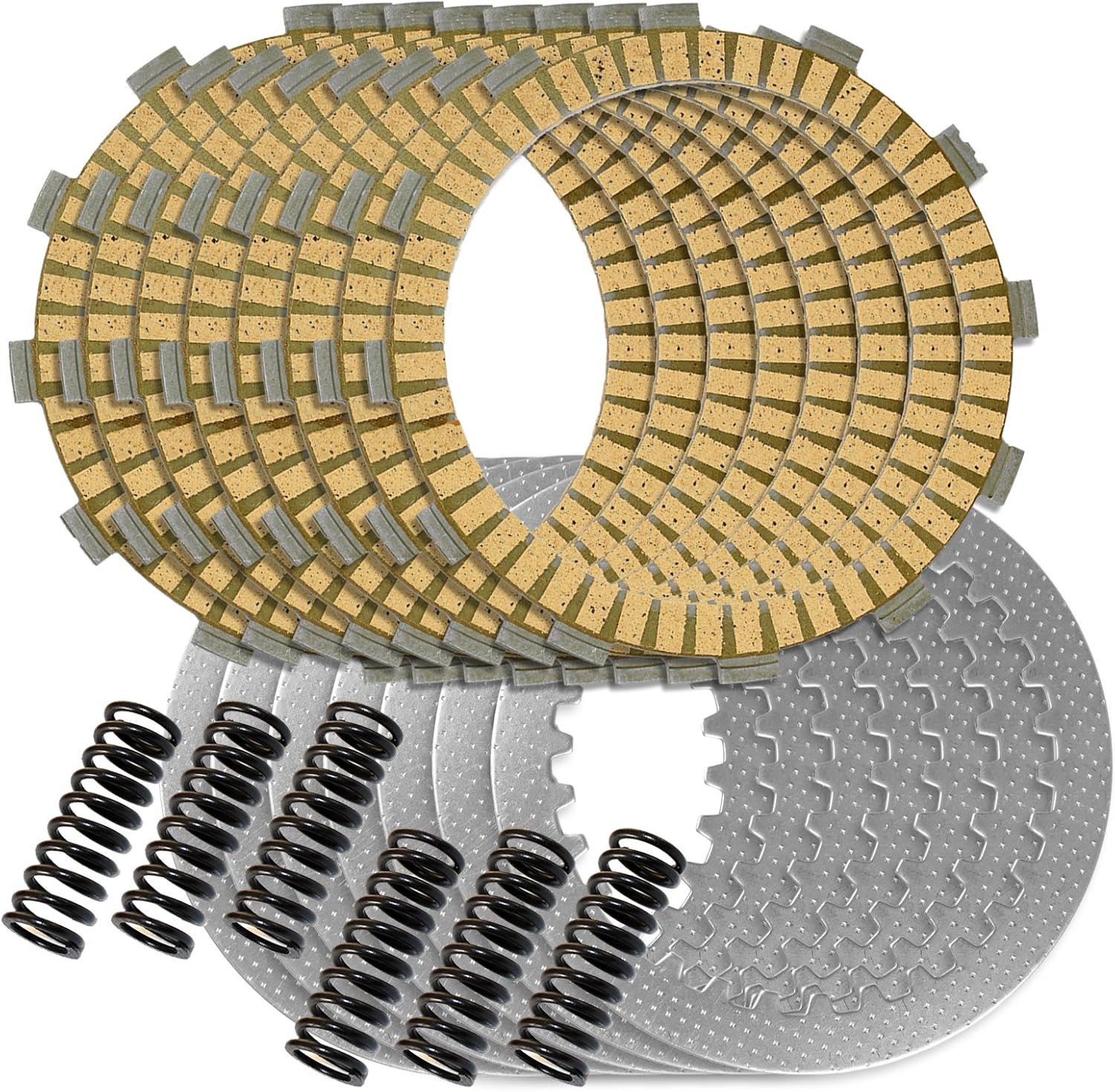 Caltric Clutch Friction & Steel Plates Kit Compatible with Yamaha Wr450F 2005-2014