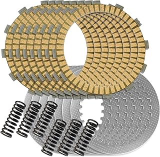 Clutch Friction & Steel Plates Kit Compatible with Yamaha Yz450F Yz-450F 2007-2010