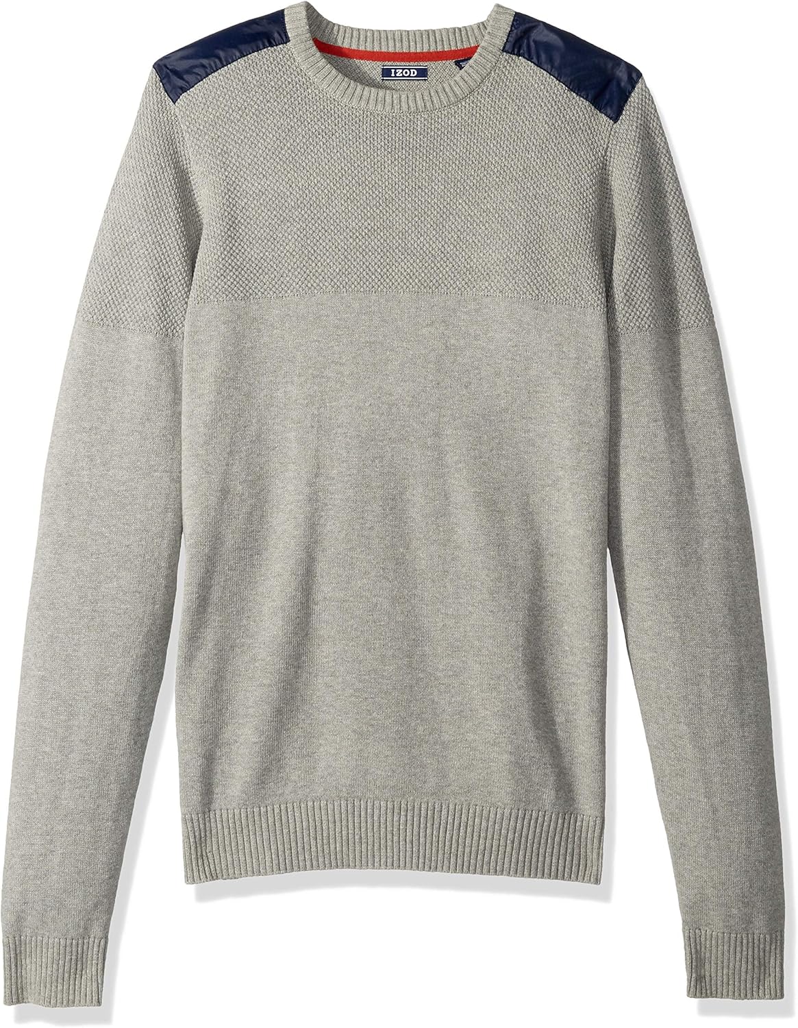 IZOD Men's Big and Tall Stripe 7 Gauge Crewneck Sweater