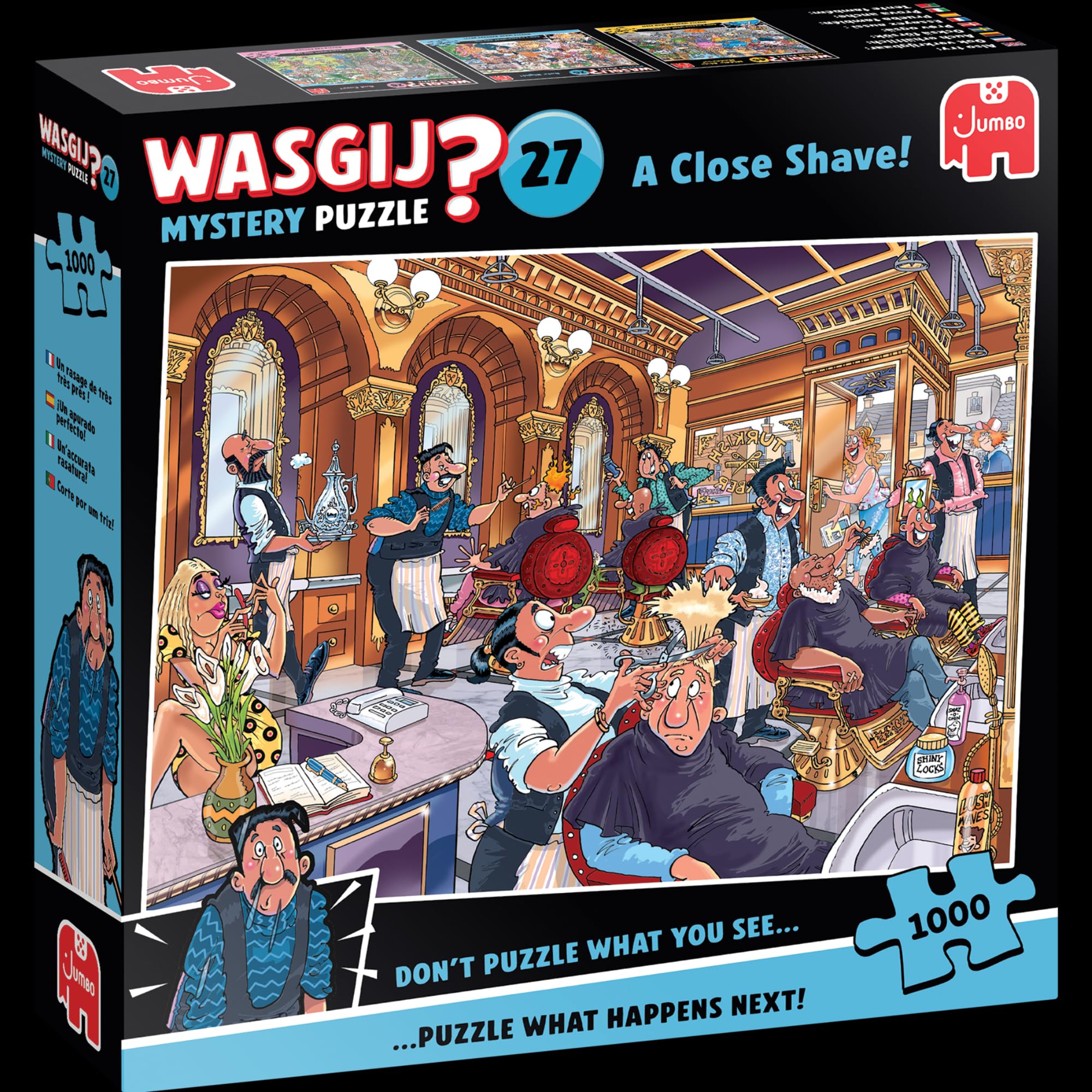 Wasgij Mystery 27, A Close Shave, Unique 1000 Piece Jigsaw Puzzles for Adults, Colourful - Image 7