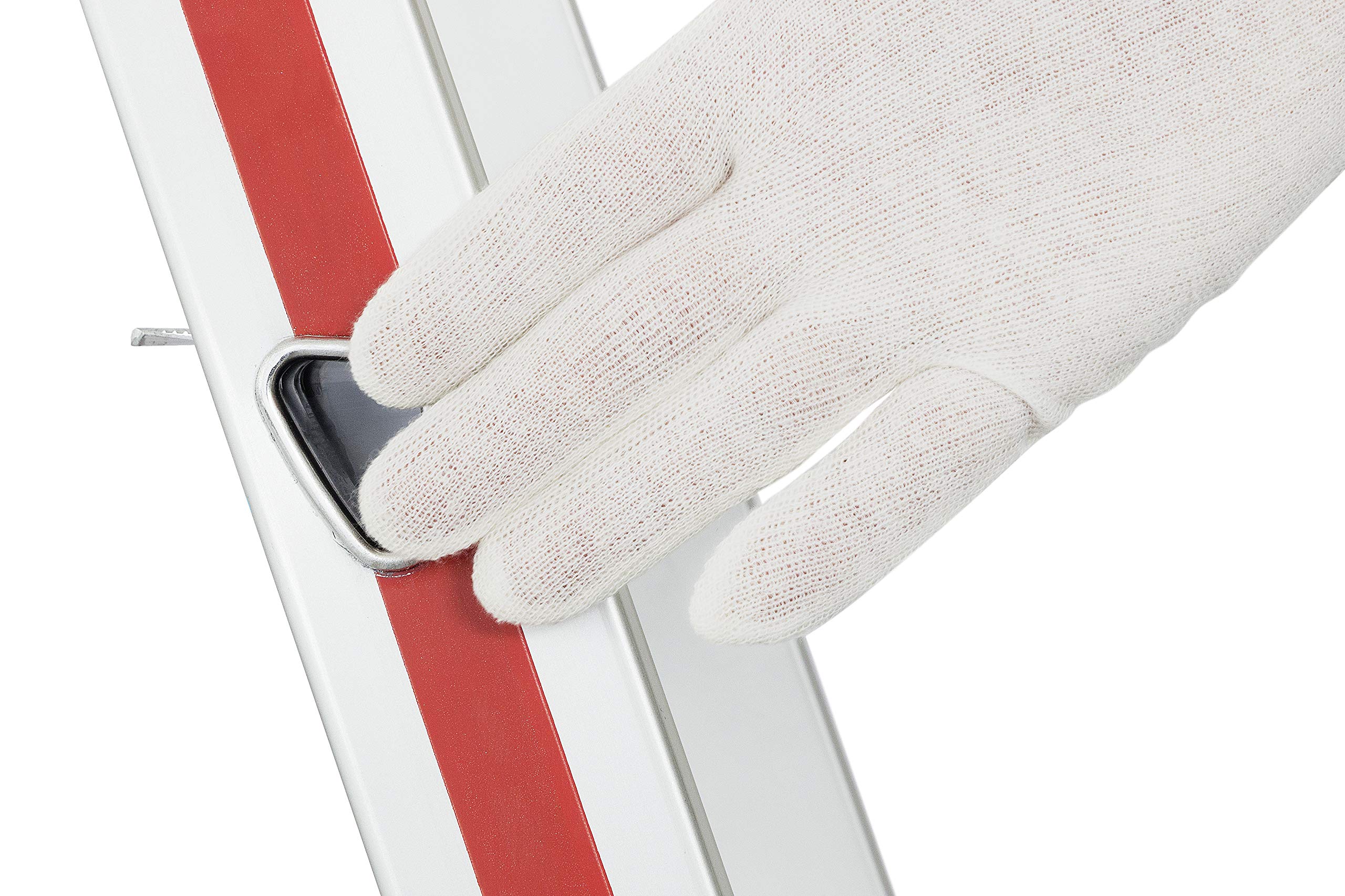 Escabeau double anodisé - Marches 8cm