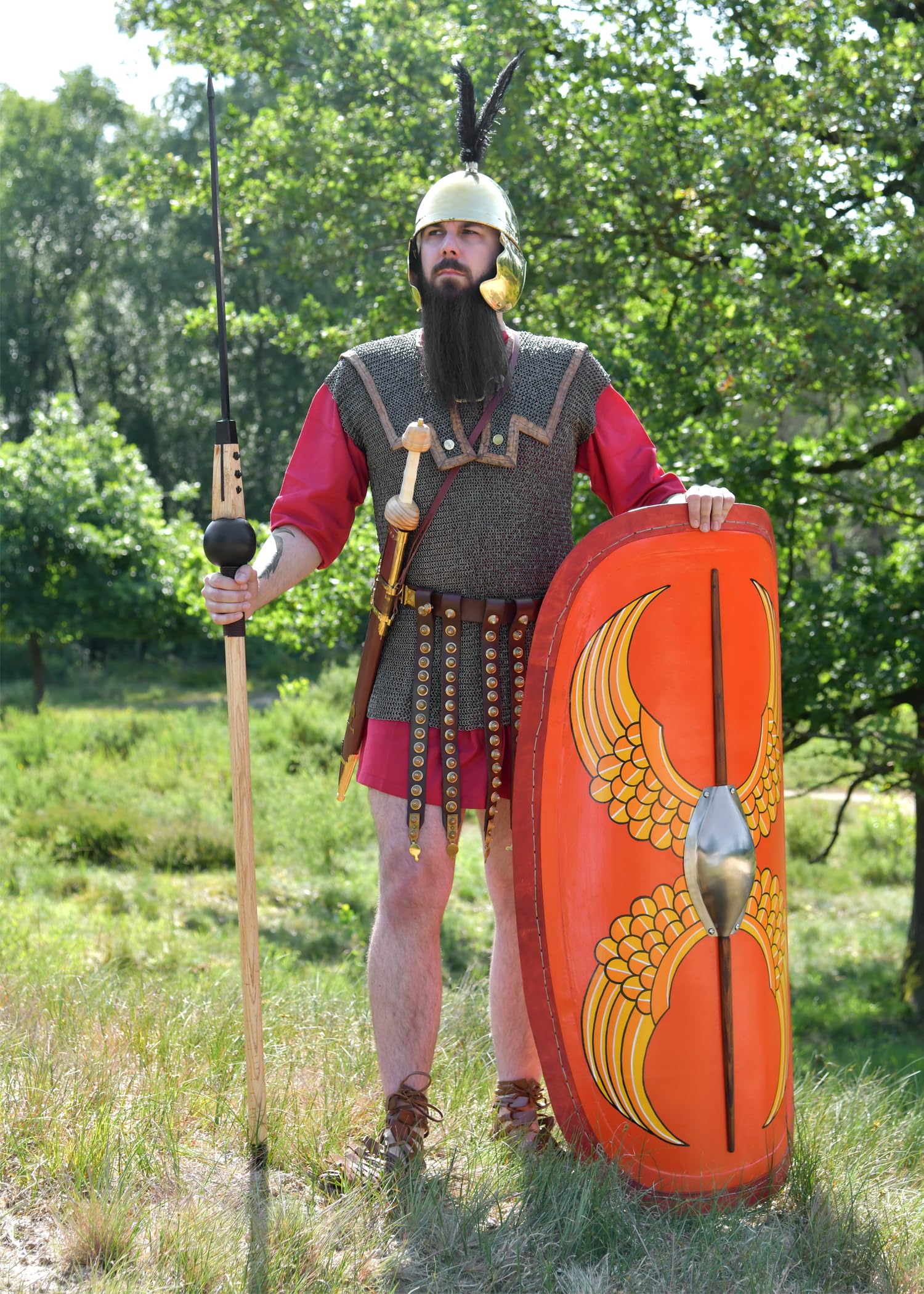 Battle-Merchant - Pilum mit Hartholzschaft, unmontiert - Römischer Speer - Dekorative Lanze - Legionär - Antike